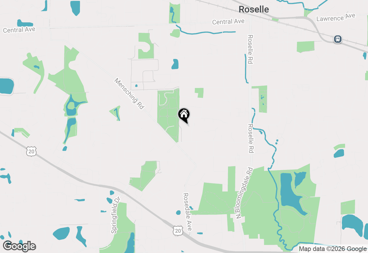Map of 619 W End Road, Roselle, IL 60172