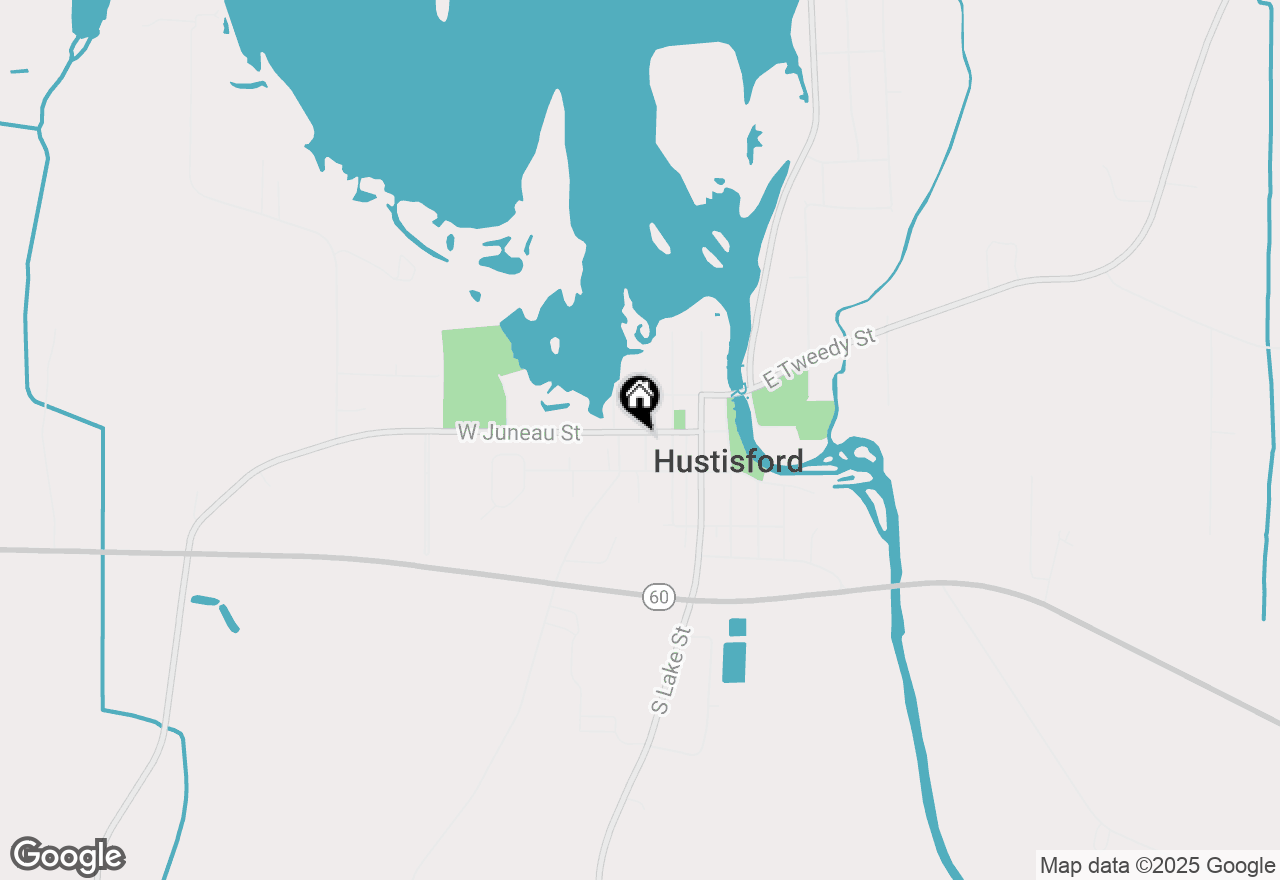 Map of 302 W Juneau St, Hustisford, WI 53034