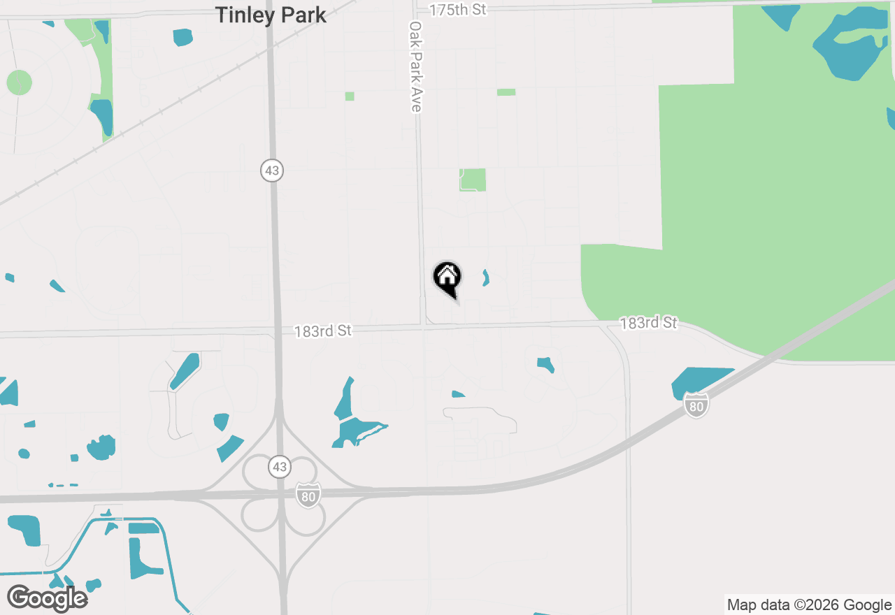 Map of 18230 Eagle Drive #1N, Tinley Park, IL 60477