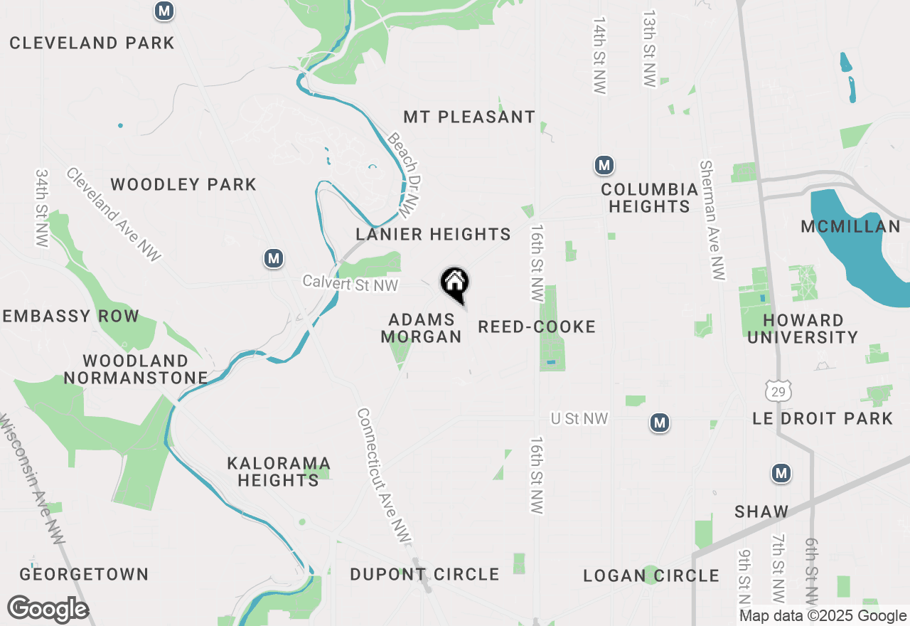 Map of 2380 Champlain Street Nw #104, Washington, DC 20009
