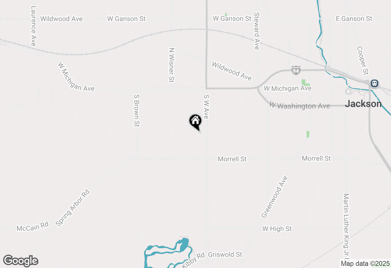 Map of 606 S Grinnell Street, Jackson, MI 49203