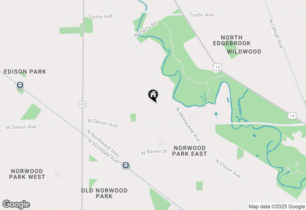 Map of 6645 W Hayes Avenue, Chicago, IL 60631