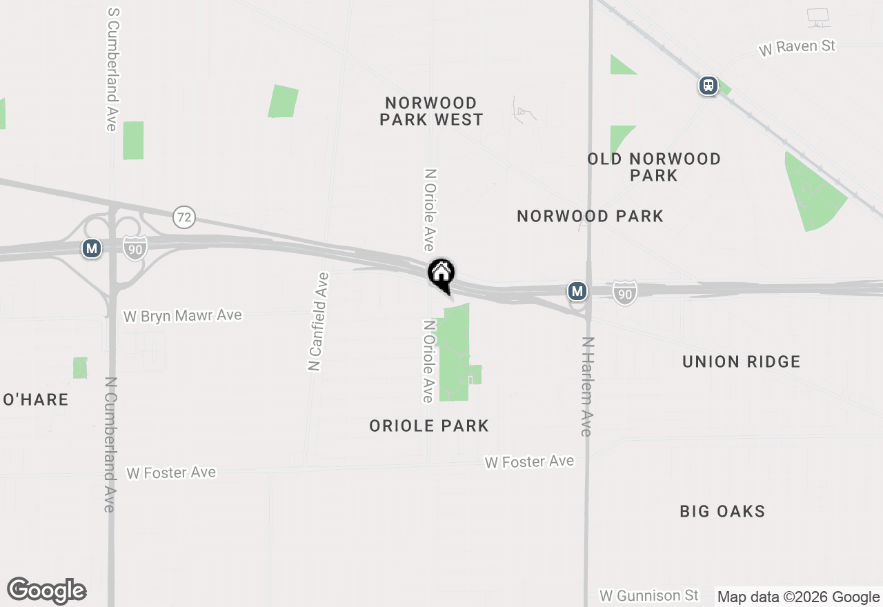 Map of 7542 W Bryn Mawr Avenue, Chicago, IL 60631