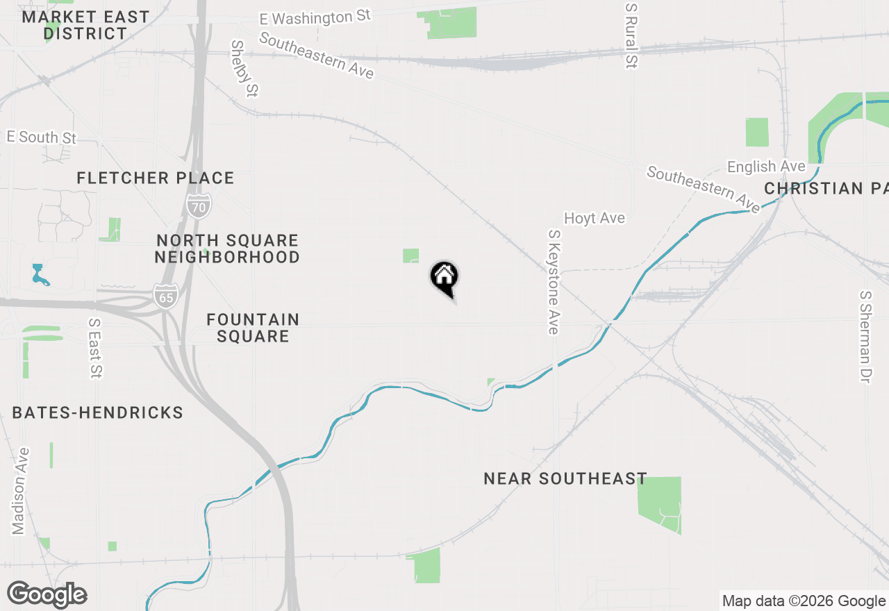 Map of 1033 S Randolph Street, Indianapolis, IN 46203