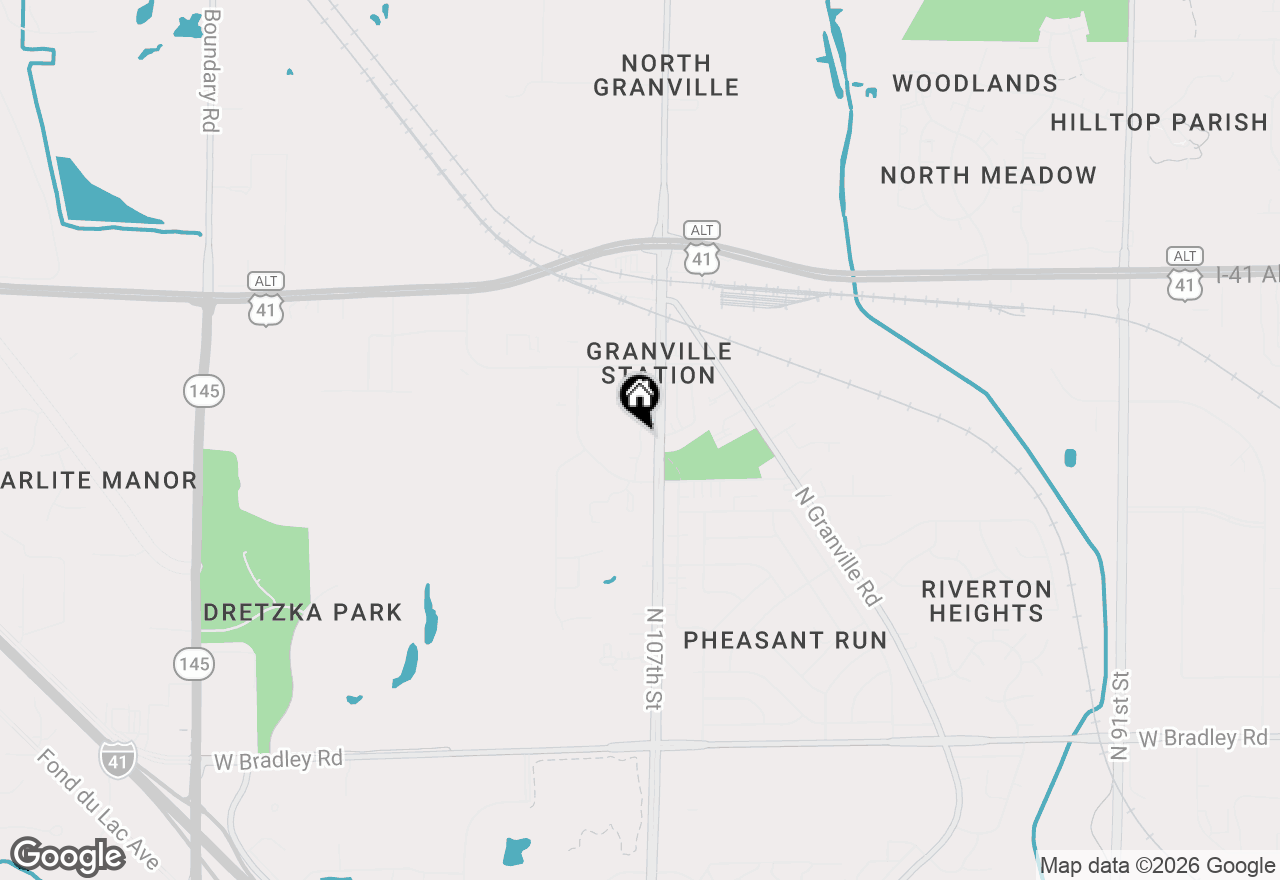 Map of 10818 W Donna Dr, Milwaukee, WI 53224