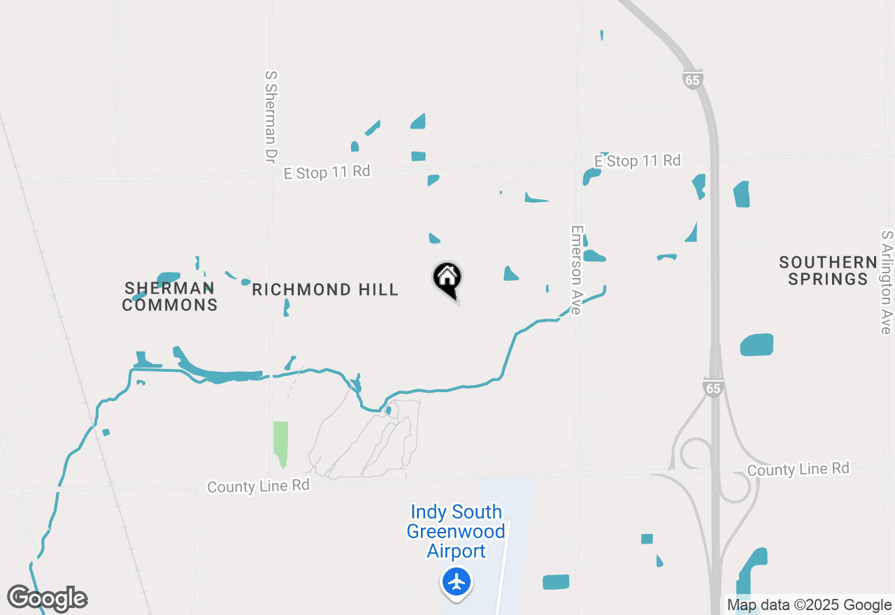 Map of 4546 Creighton Lane, Indianapolis, IN 46237