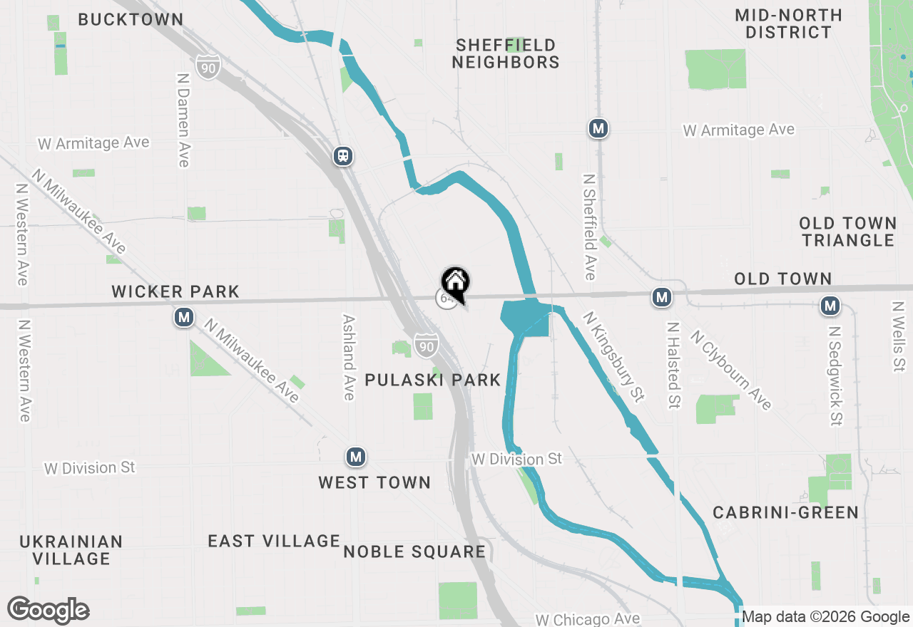 Map of 1535 N Elston Avenue, Chicago, IL 60642