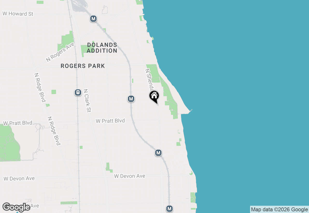 Map of 6914 N Sheridan Road #2, Chicago, IL 60626