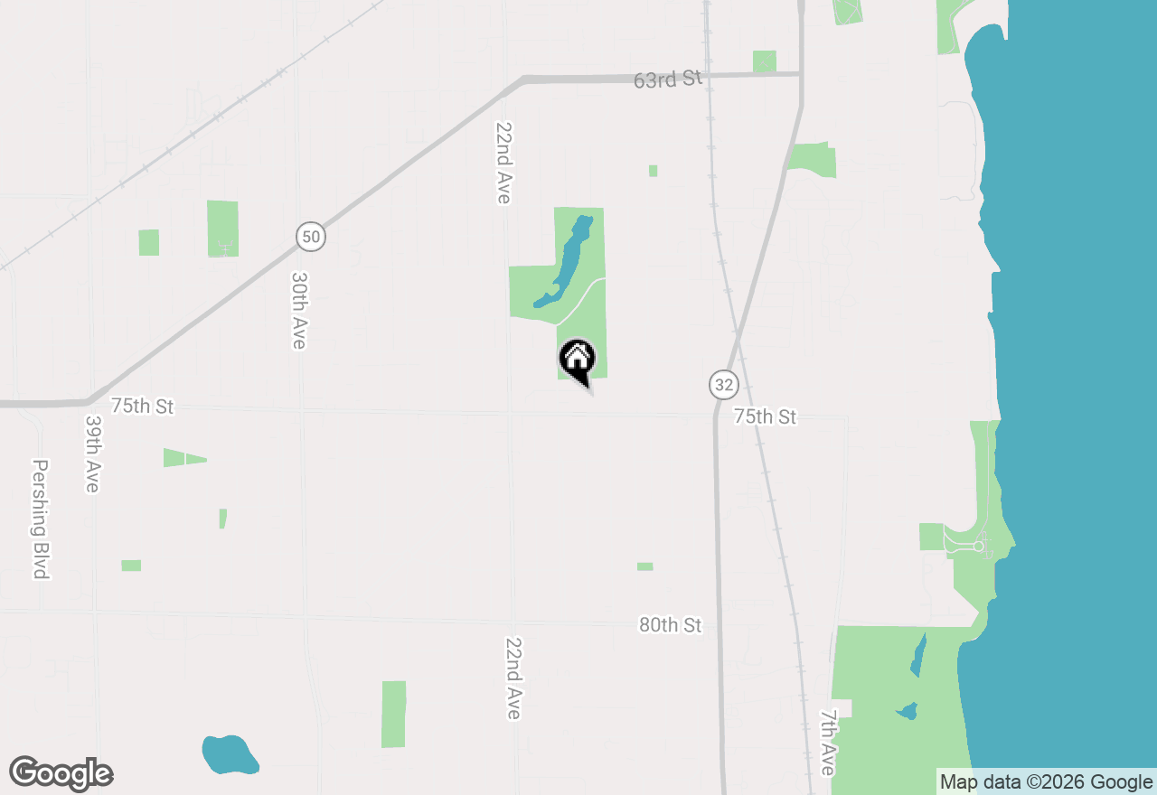 Map of 1901 74th Pl, Kenosha, WI 53143