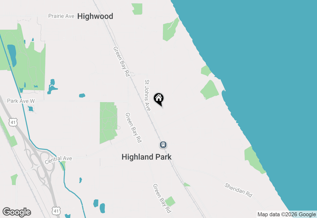 Map of 1950 Sheridan Road #101, Highland Park, IL 60035