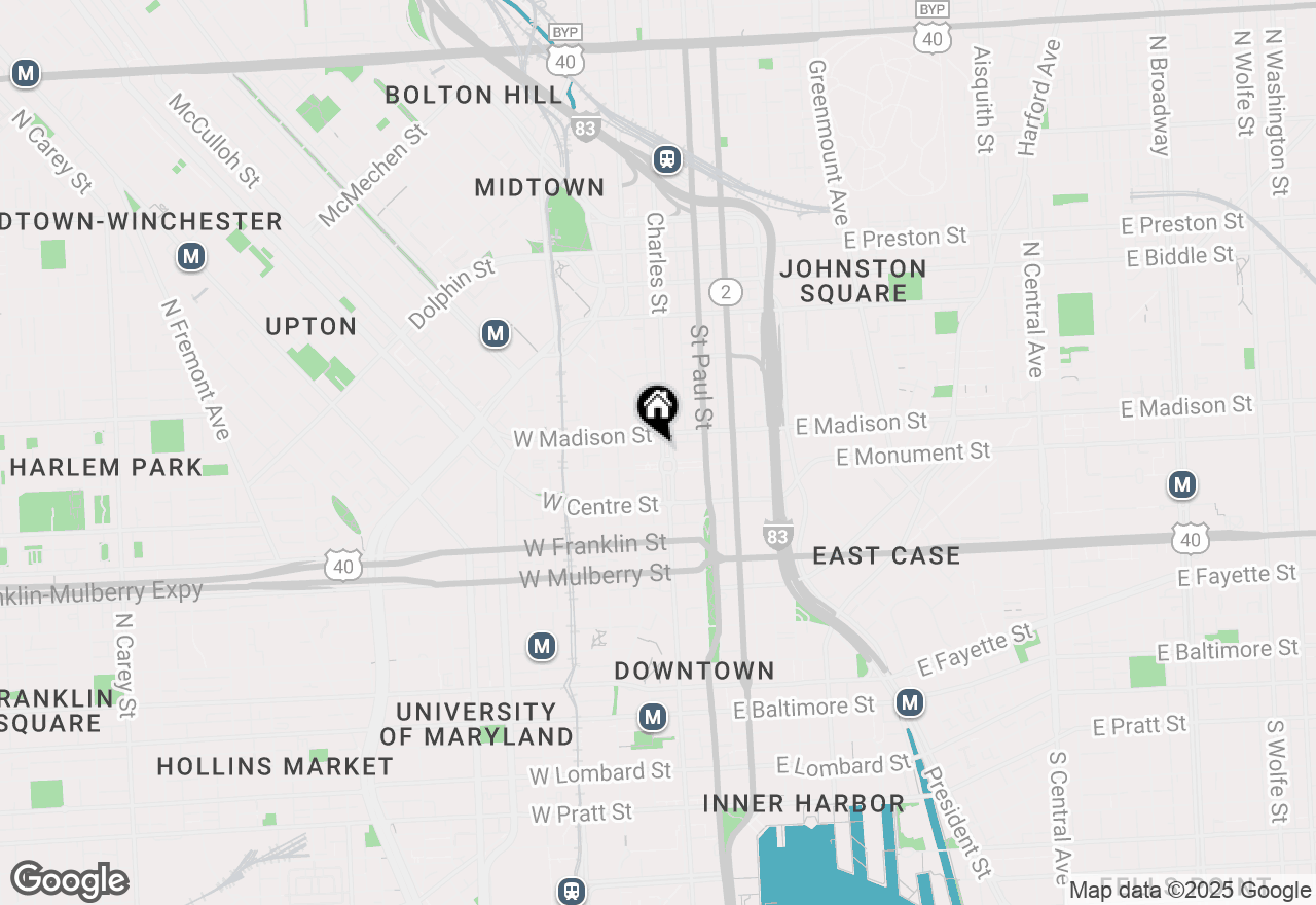 Map of 700 Washington Place #4B, Baltimore, MD 21201