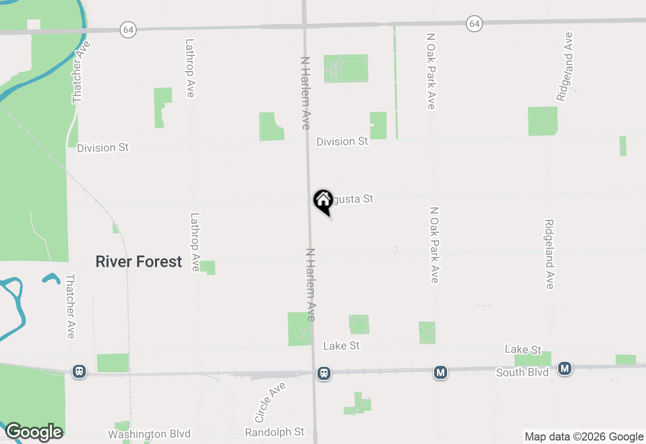 Map of 1116 Schneider Avenue, Oak Park, IL 60302