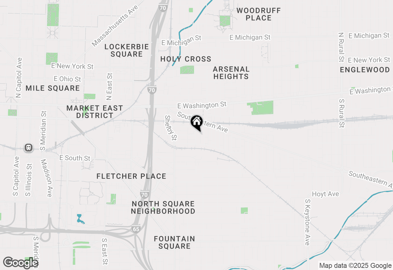 Map of 149 & 151 Leota Street, Indianapolis, IN 46202