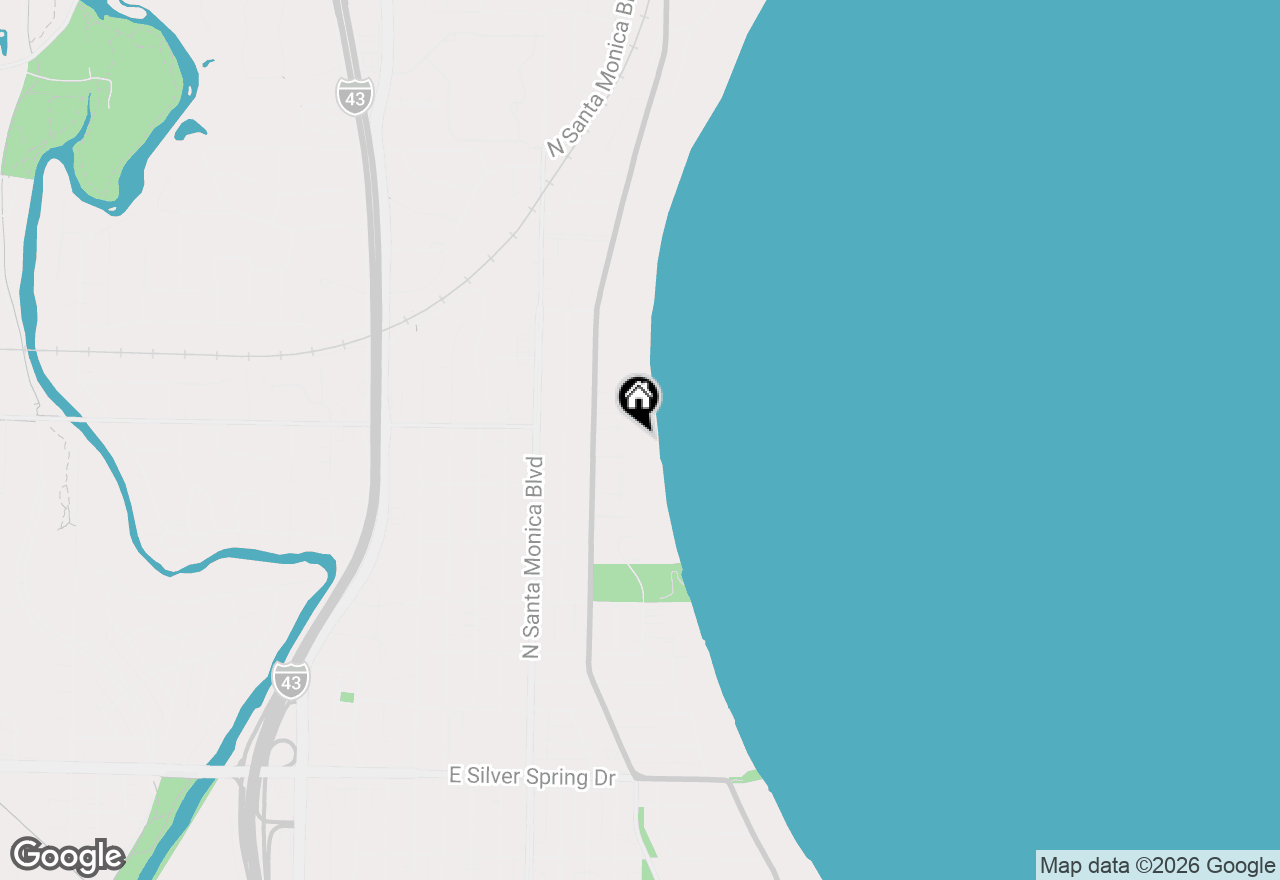 Map of 611 E Lake Hill Ct, Whitefish Bay, WI 53217
