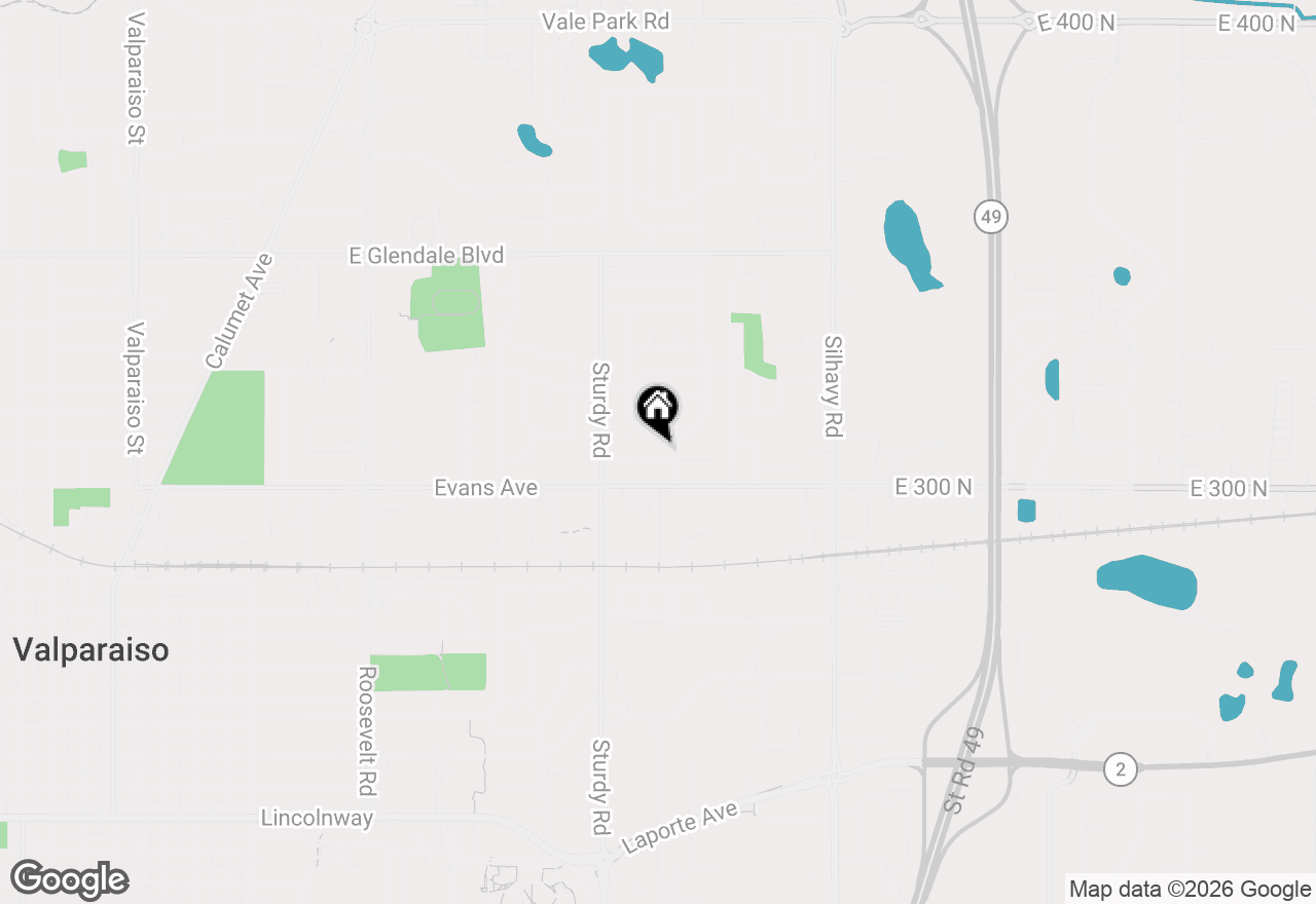 Map of 2201 Ade Avenue, Valparaiso, IN 46383