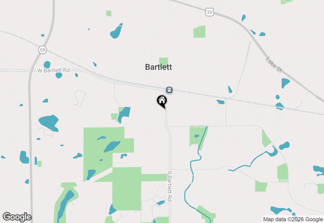 Map of 338 Main Street #338, Bartlett, IL 60103