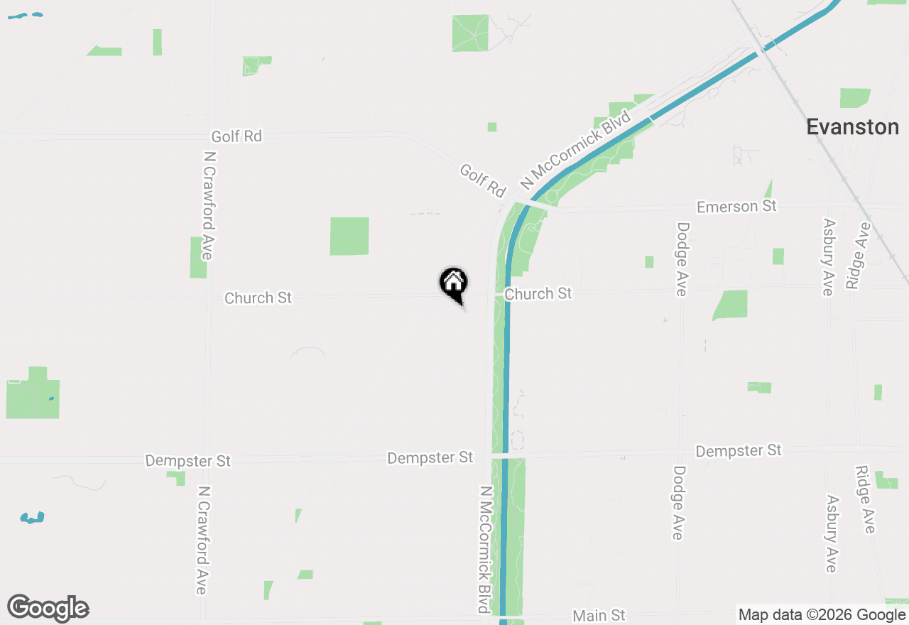 Map of 9132 Ewing Avenue, Evanston, IL 60203
