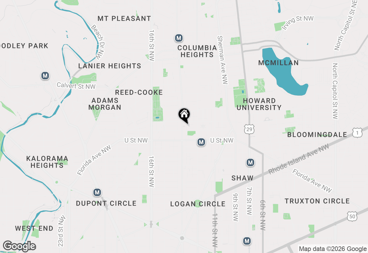 Map of 2125 14th Street Nw #601, Washington, DC 20009
