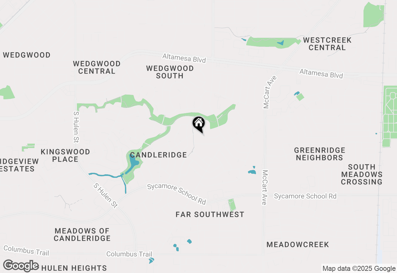 Map of 3965 Singleleaf Lane, Fort Worth, TX 76133