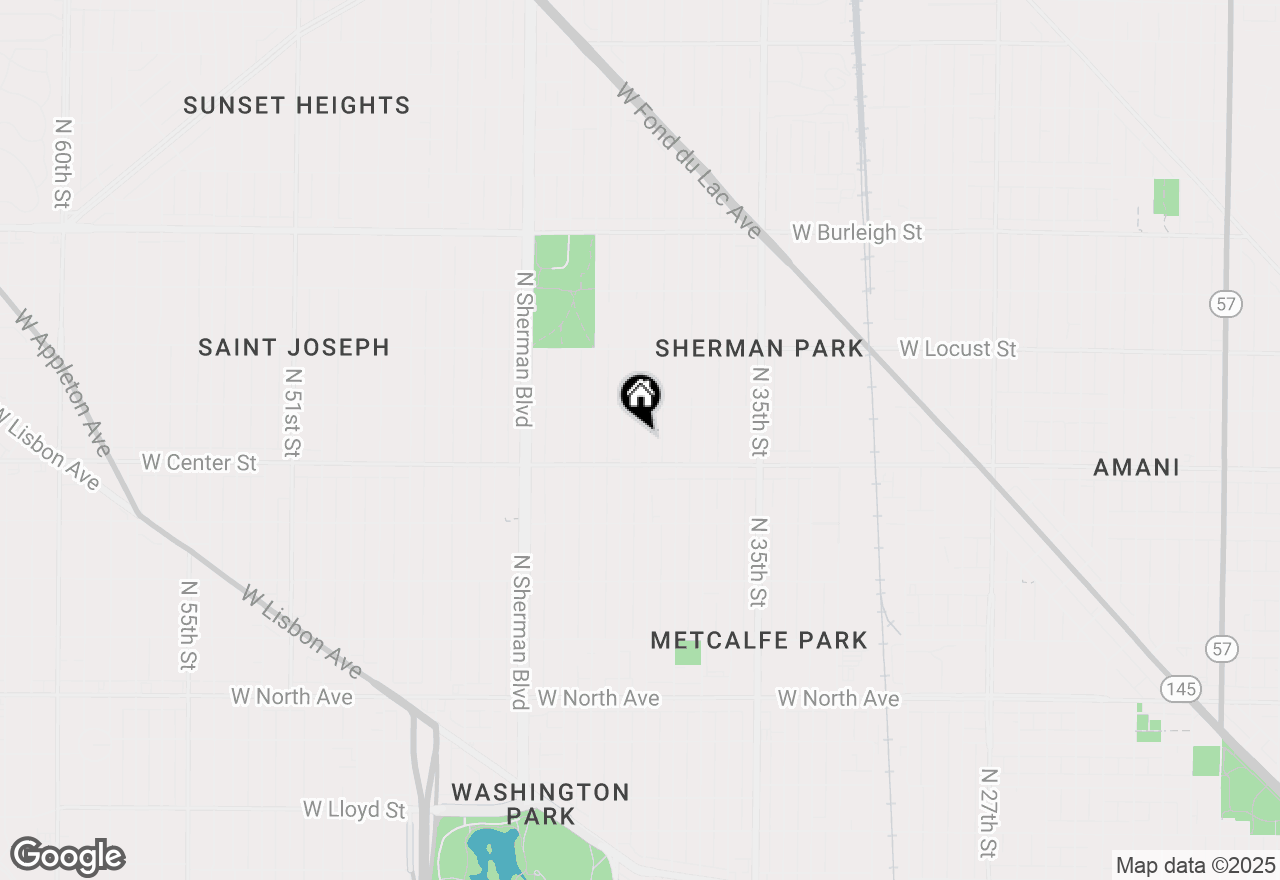 Map of 2735 N 39th St #2737, Milwaukee, WI 53210