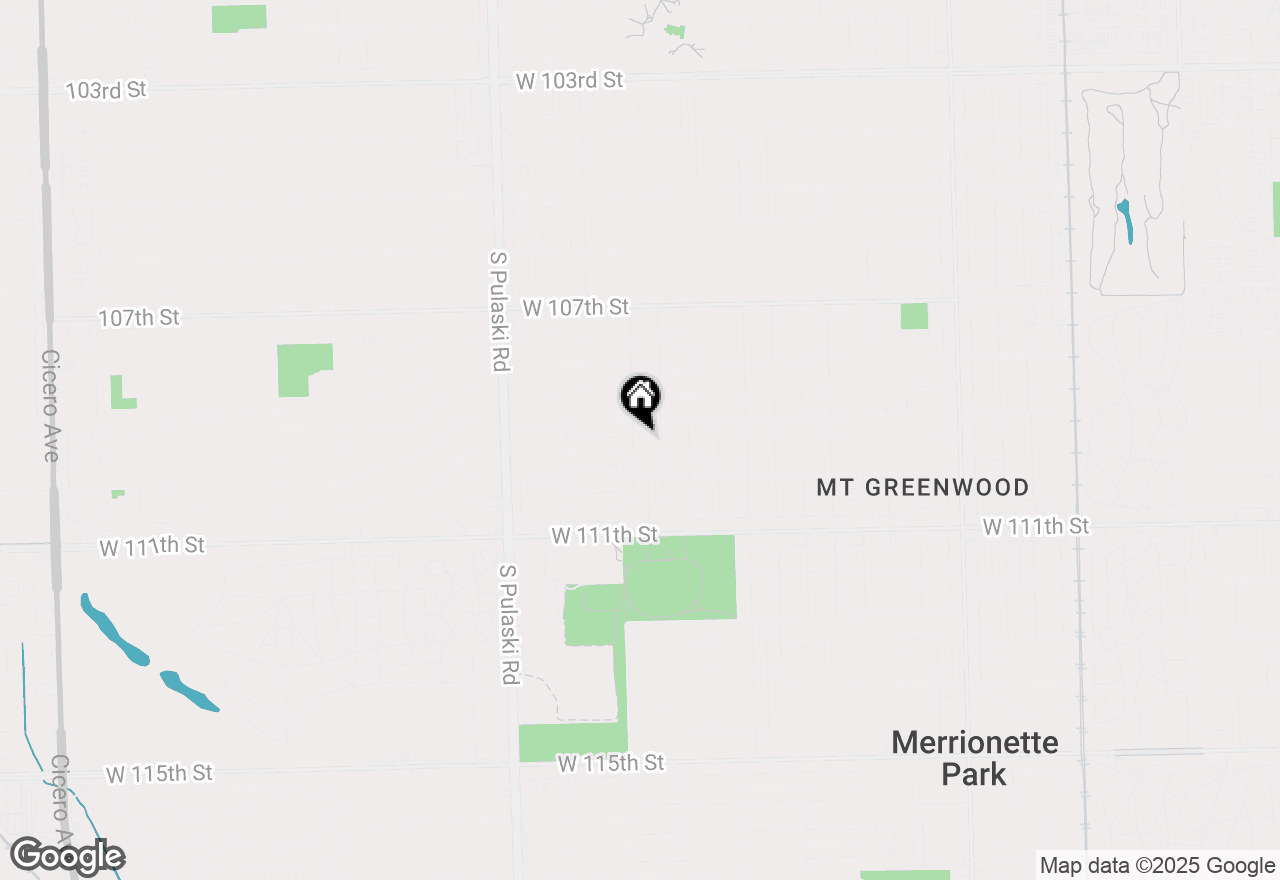 Map of 10918 S Ridgeway Avenue, Chicago, IL 60655