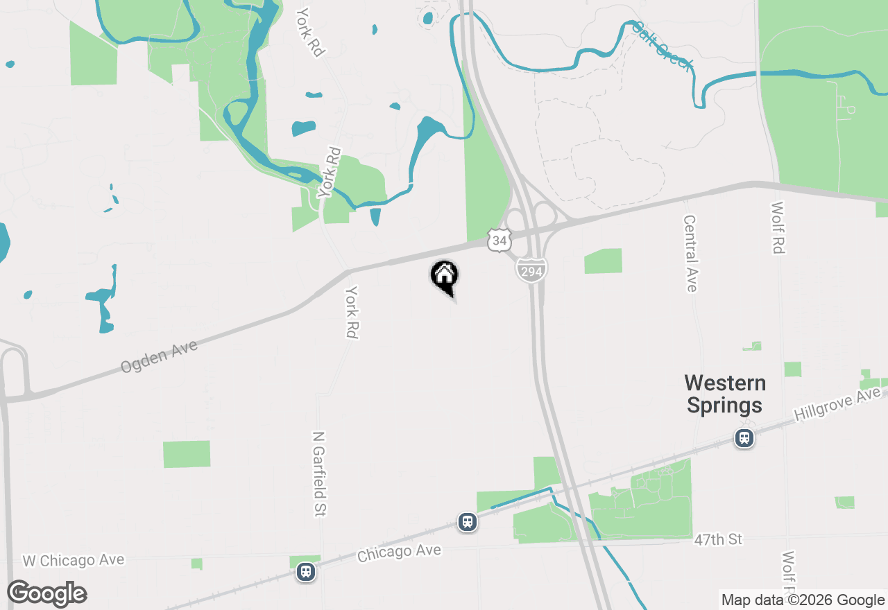 Map of 712 Jefferson Street, Hinsdale, IL 60521