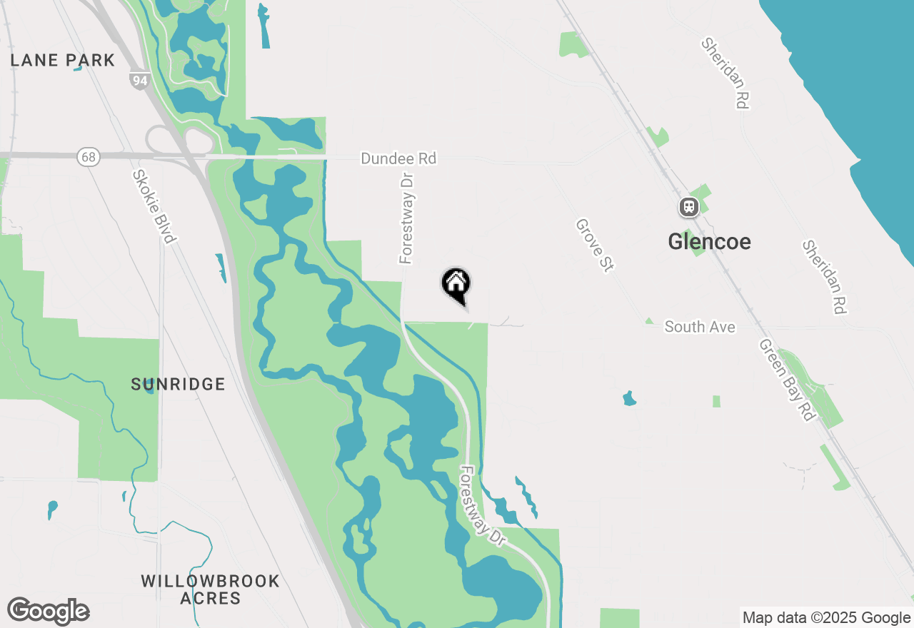 Map of 710 Elder Court, Glencoe, IL 60022