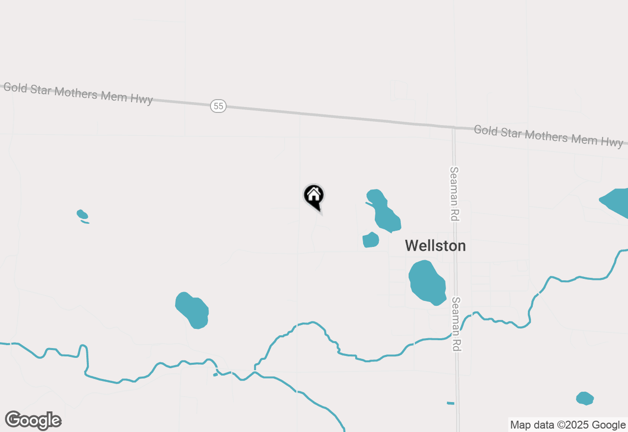Map of 1345 Bosschem Road, Wellston, MI 49689