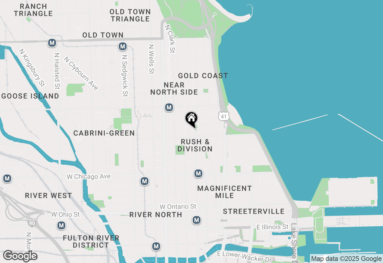 Map of 1030 N State Street #23G, Chicago, IL 60610