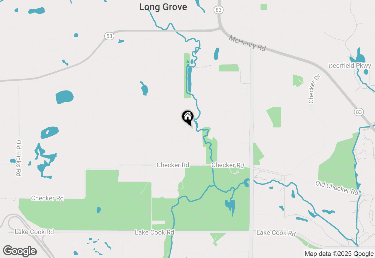 Map of 1545 Chickamauga Lane, Long Grove, IL 60047