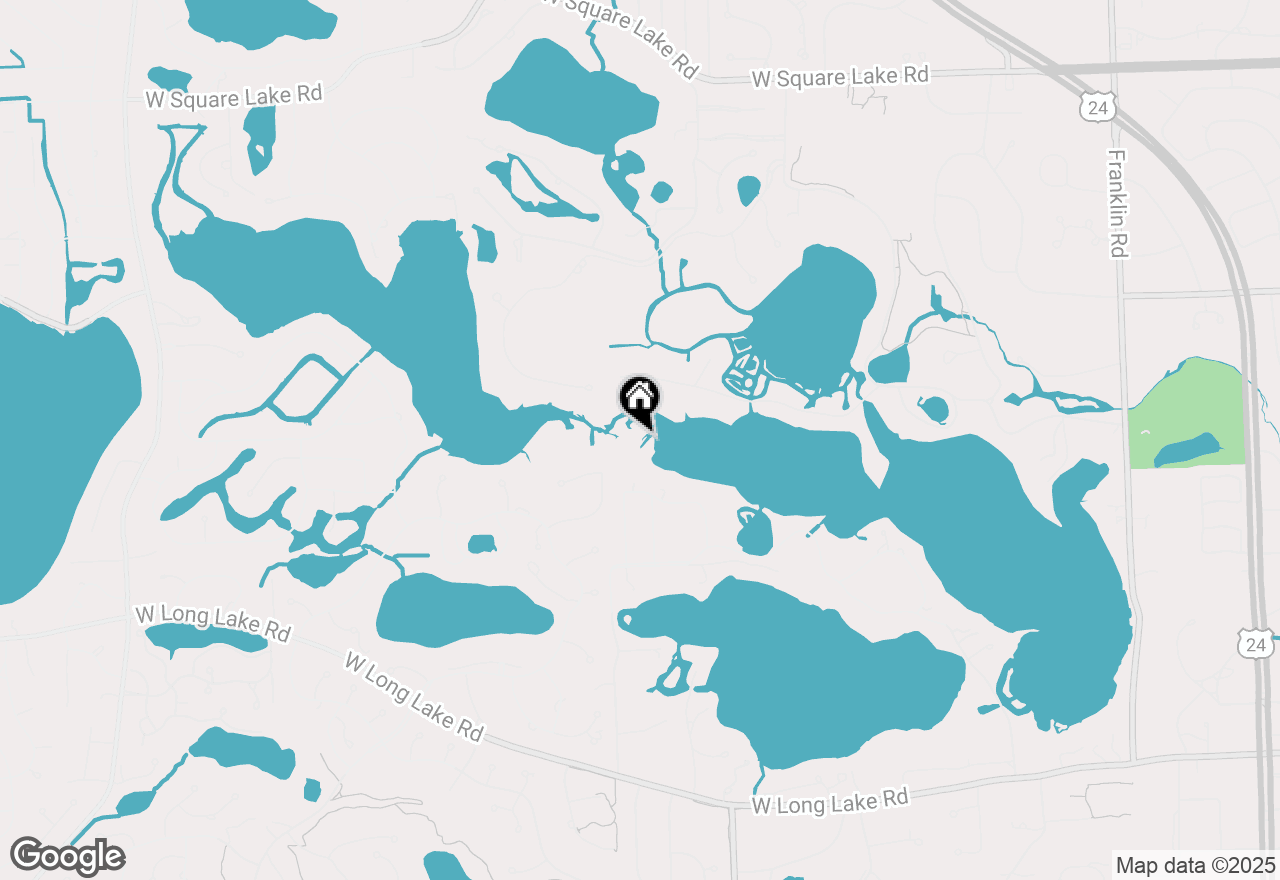 Map of 1660 Apple Lane, Bloomfield Twp, MI 48302