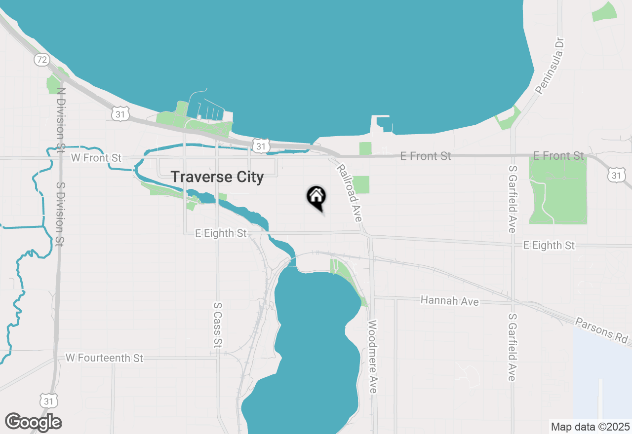 Map of 524 Webster Street, Traverse City, MI 49686
