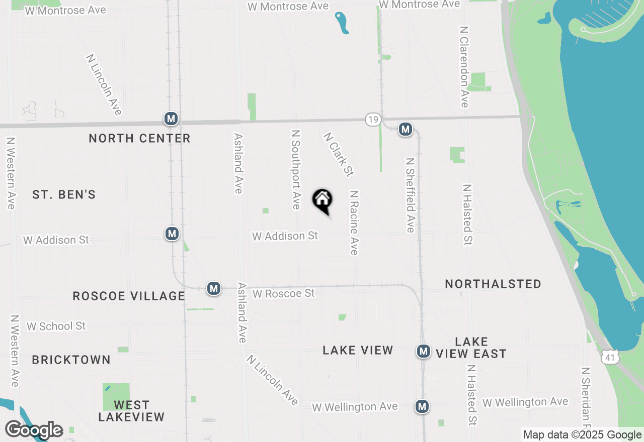 Map of 3628 N Lakewood Avenue, Chicago, IL 60613