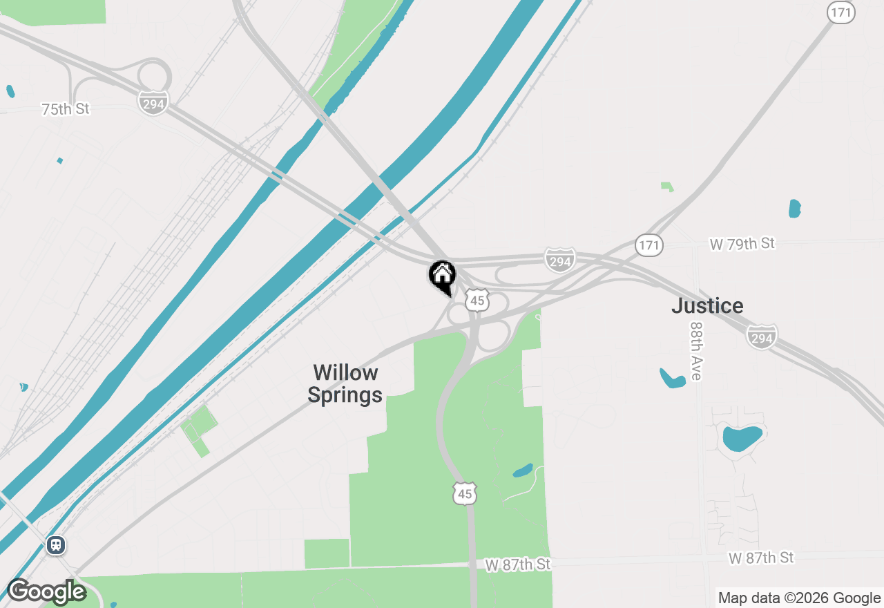 Map of 307 Blackstone Avenue, Willow Springs, IL 60480