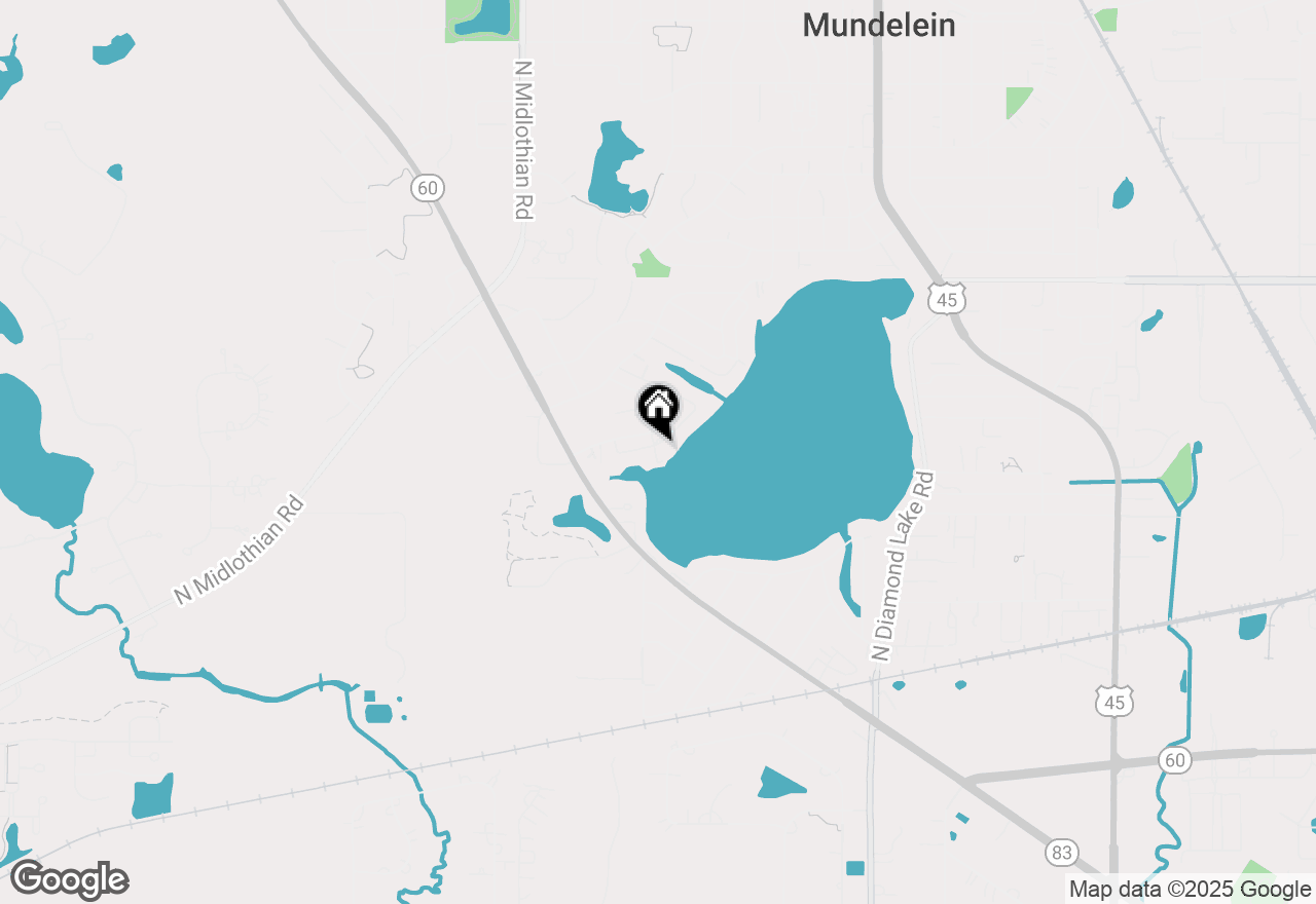 Map of 26665 N Oakdale Lane, Mundelein, IL 60060