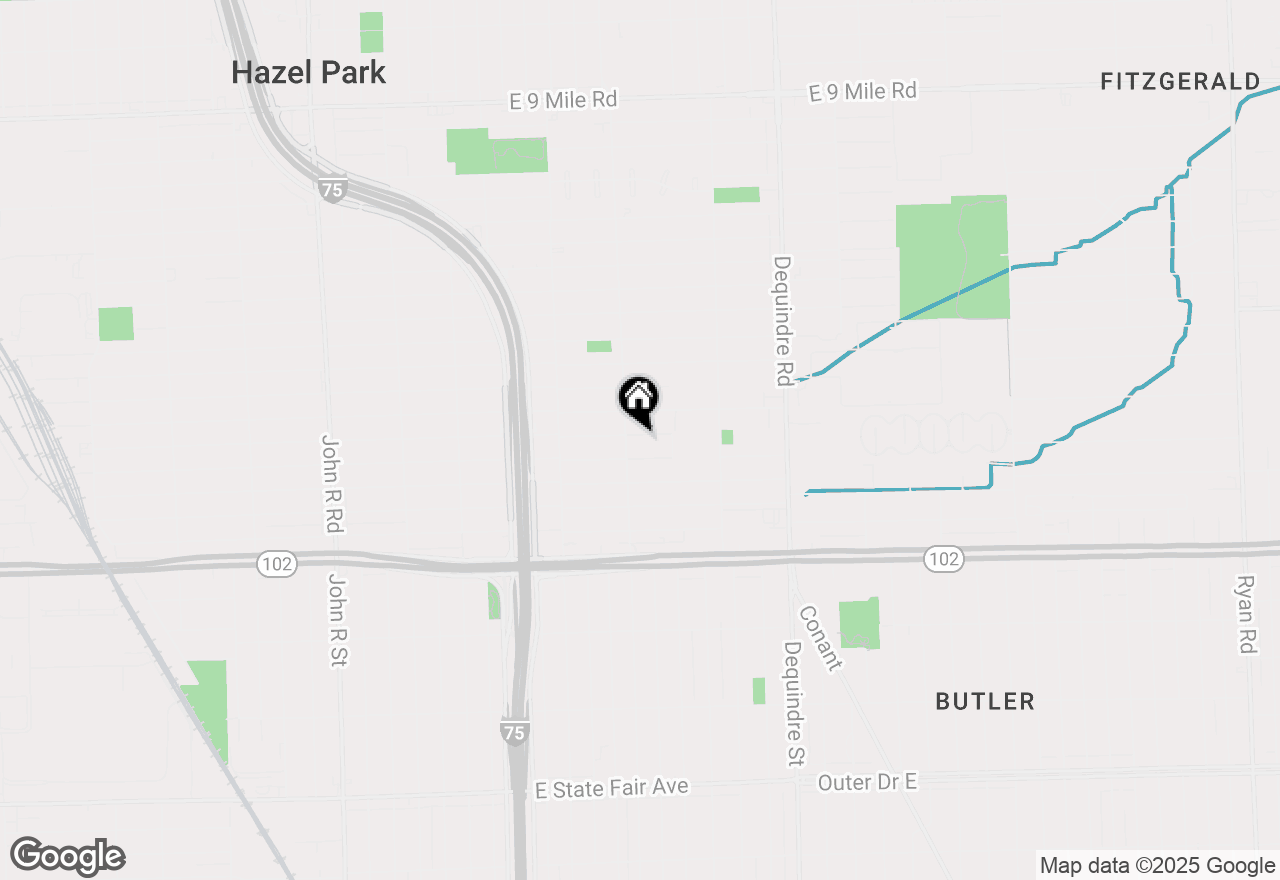 Map of 1426 E Bernhard Avenue, Hazel Park, MI 48030