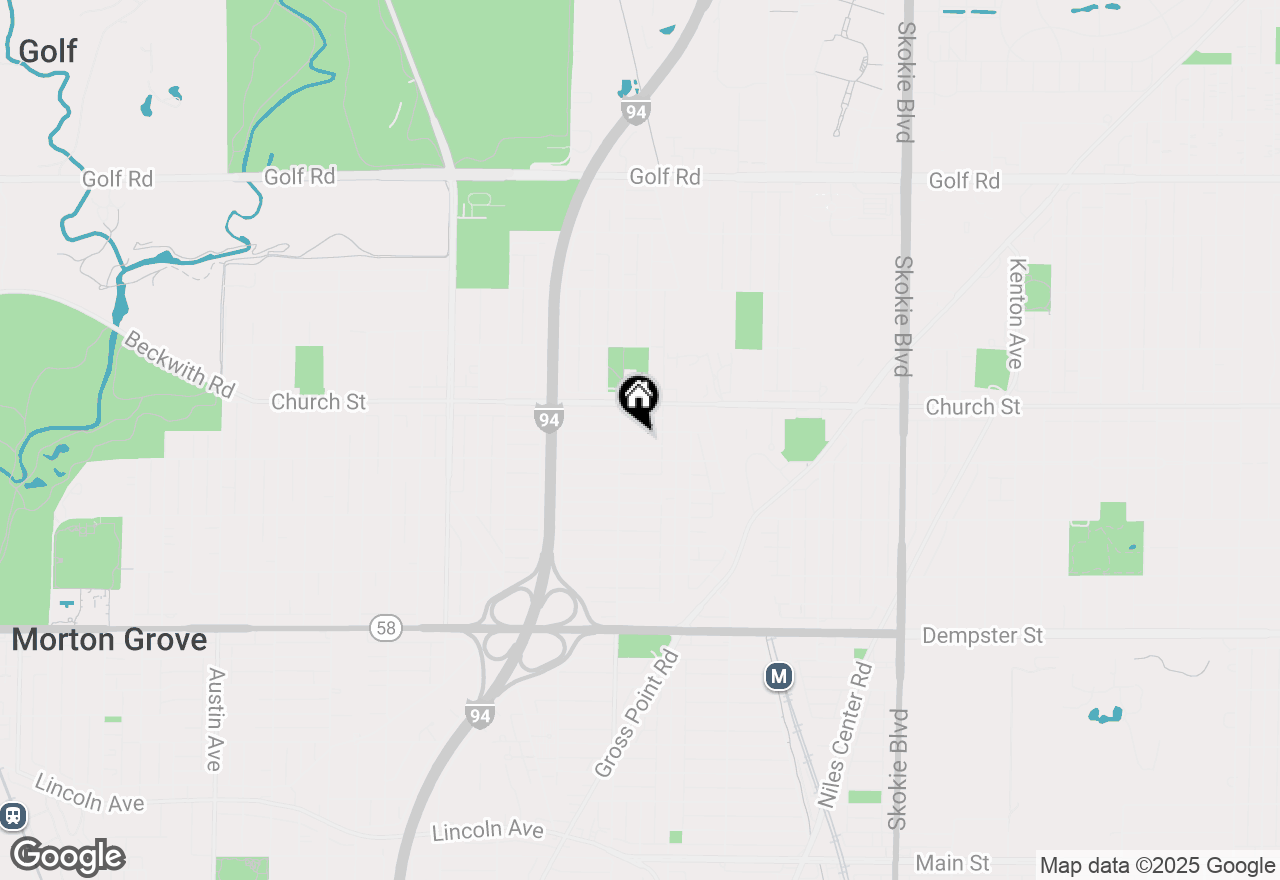 Map of 5241 Arcadia Street, Skokie, IL 60077