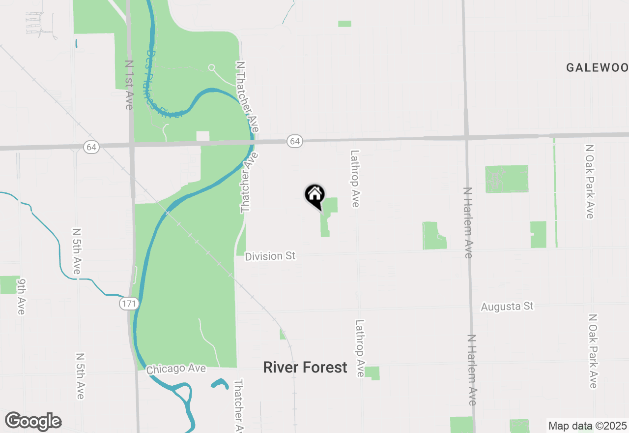 Map of (Address confidential), River Forest, Illinois 60305