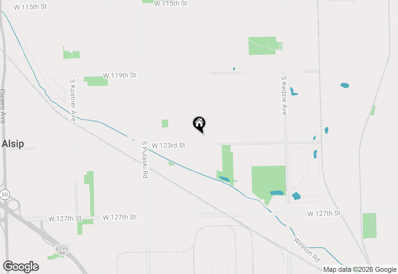 Map of 12231 S Lawndale Avenue, Alsip, IL 60803