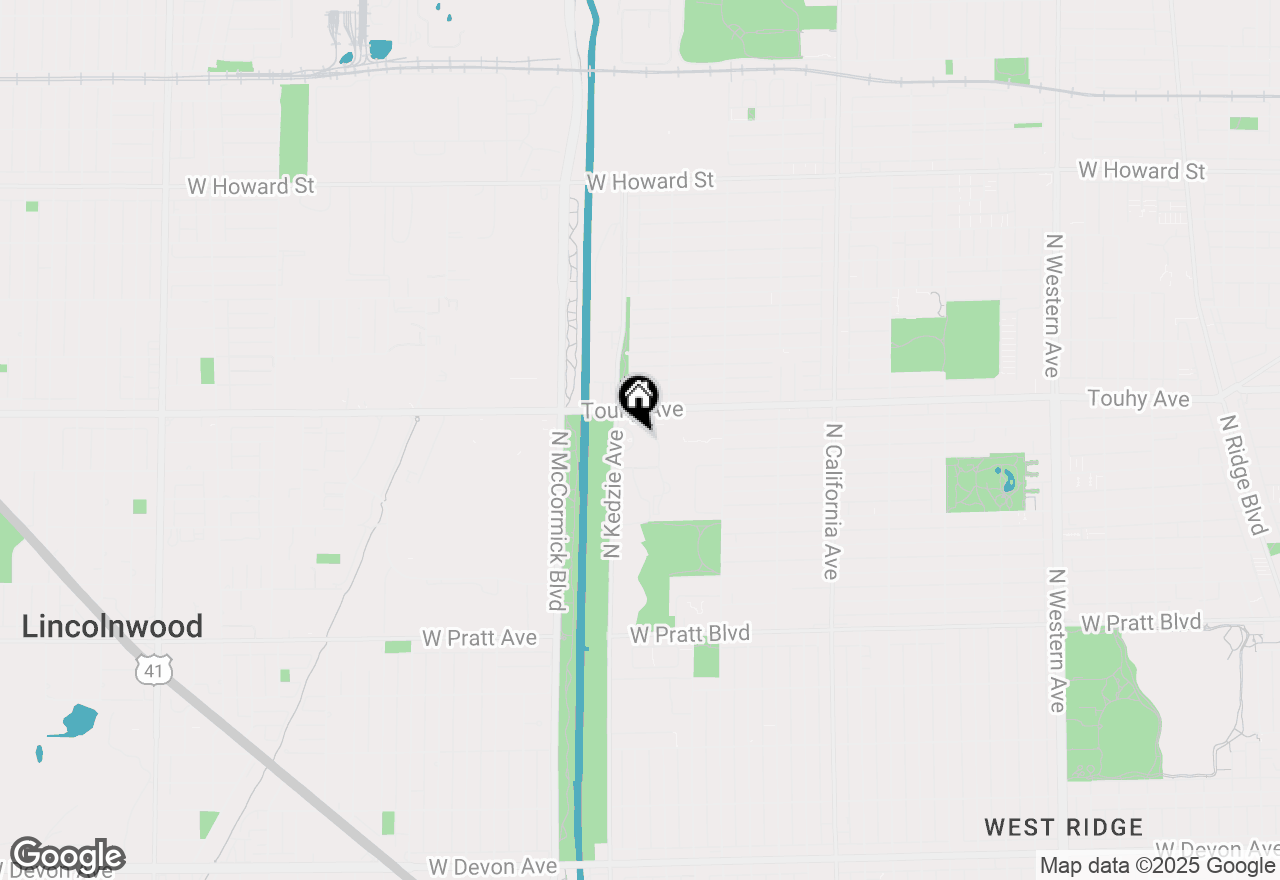 Map of 7141 N Kedzie Avenue #1209, Chicago, IL 60645