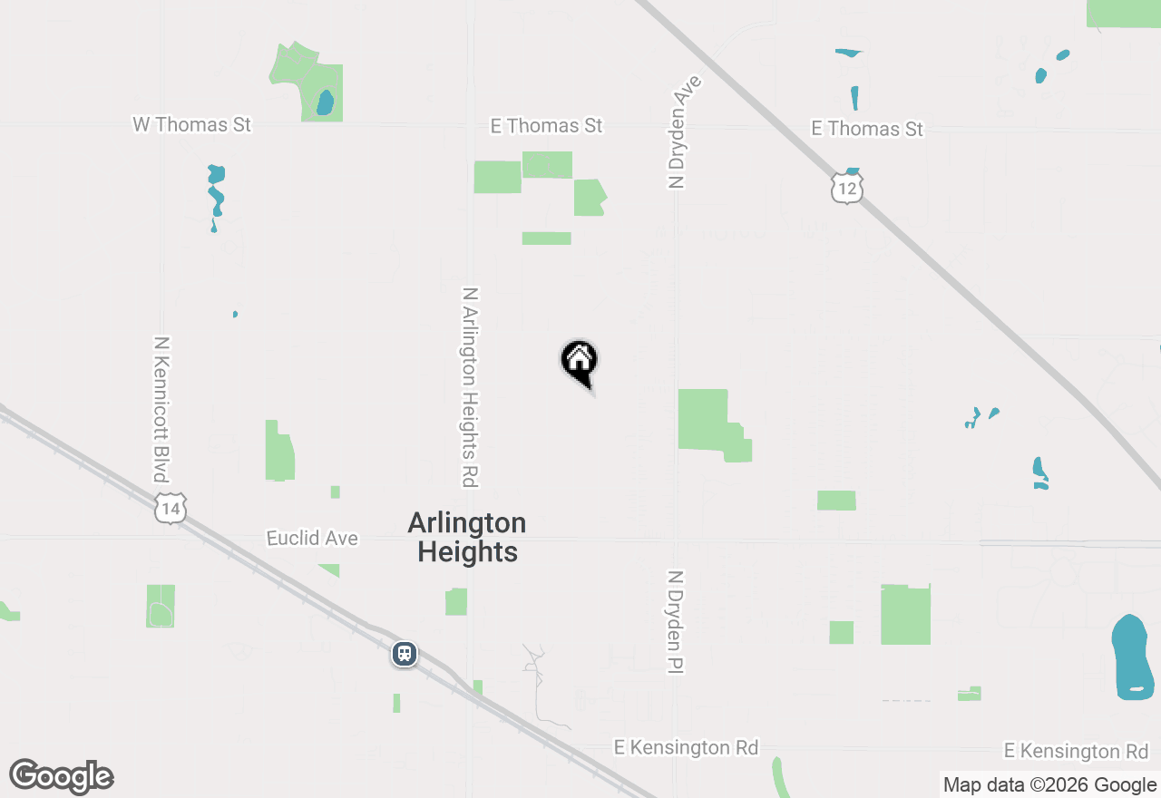 Map of 827 N Douglas Avenue, Arlington Heights, IL 60004