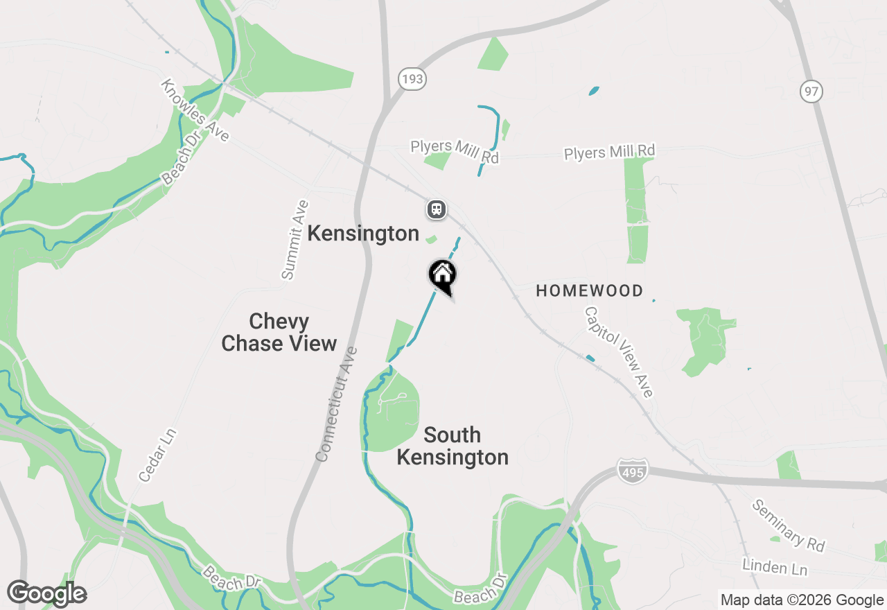 Map of 3505 Kensington Court, Kensington, MD 20895