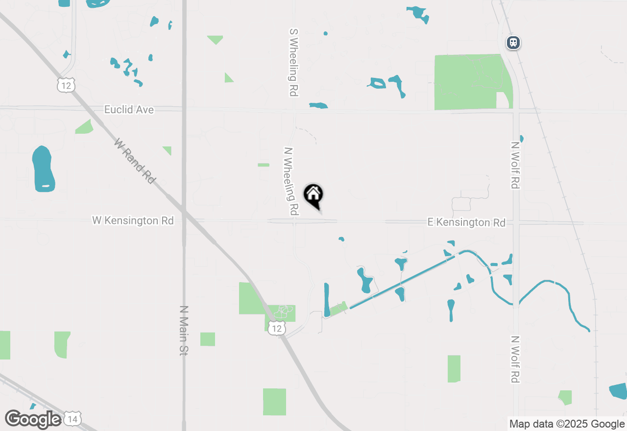 Map of 611 E Ironwood Drive, Mount Prospect, IL 60056