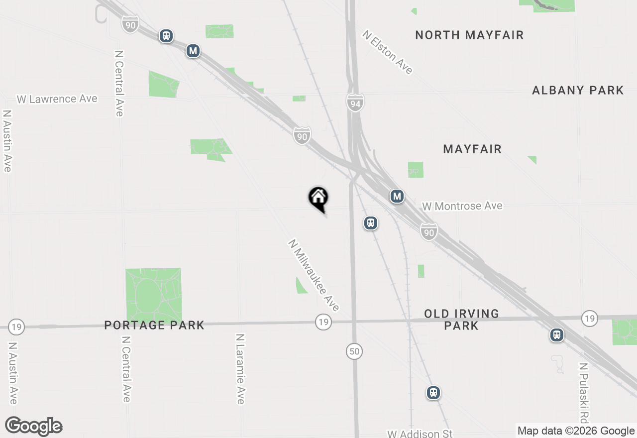 Map of 4908 W Pensacola Avenue, Chicago, IL 60641