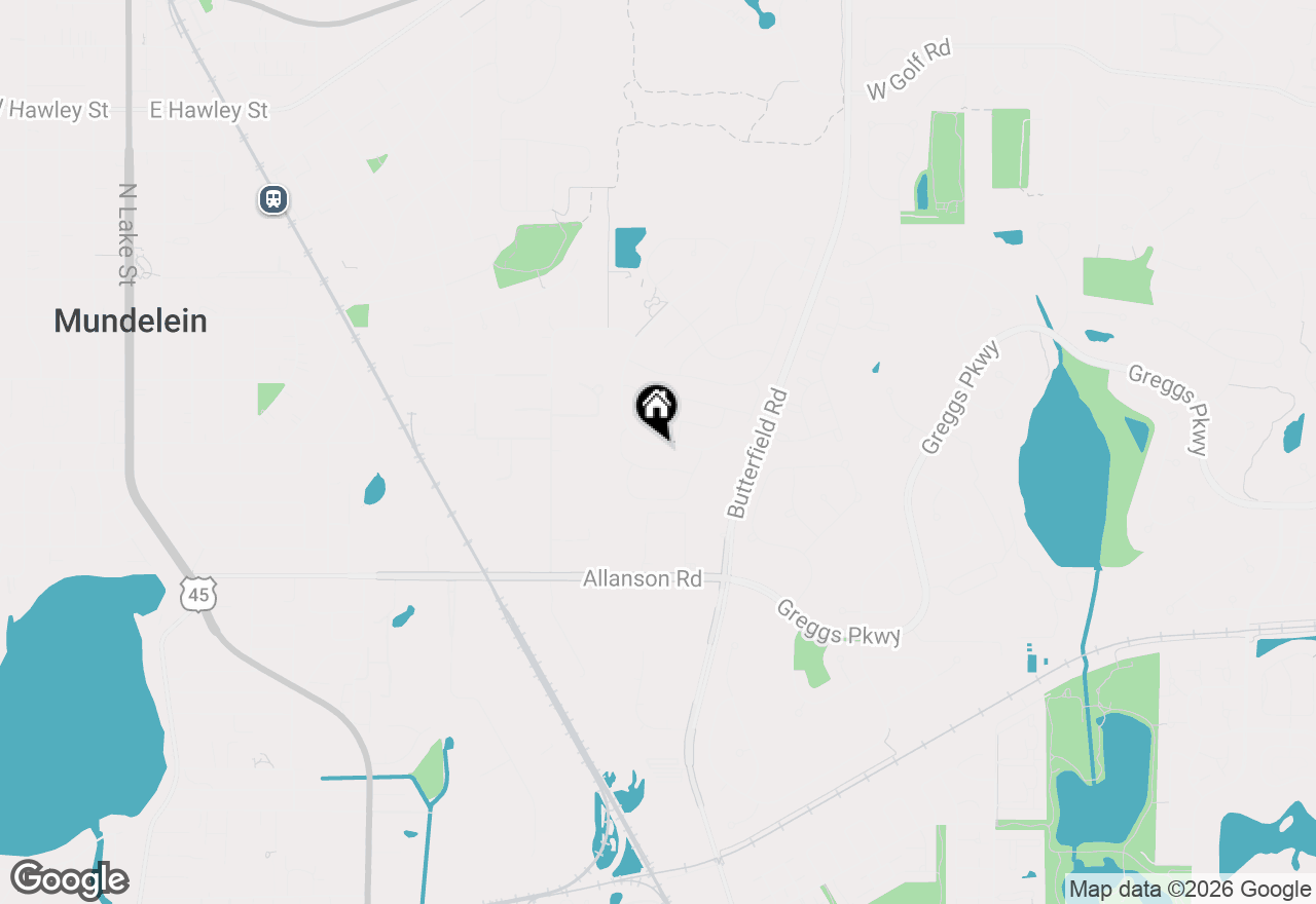 Map of 1240 Huntington Drive, Mundelein, IL 60060