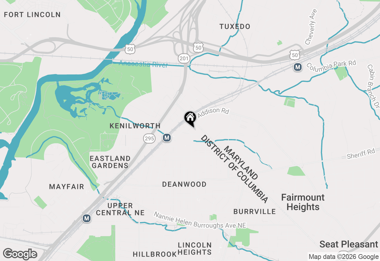 Map of 4810 Quarles Street Ne #205, Washington, DC 20019