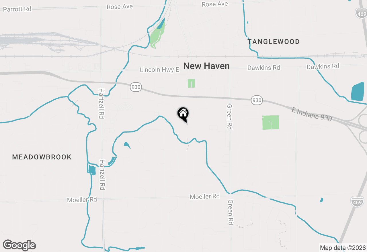 Map of 2512 Valley Creek Run, New Haven, IN 46774