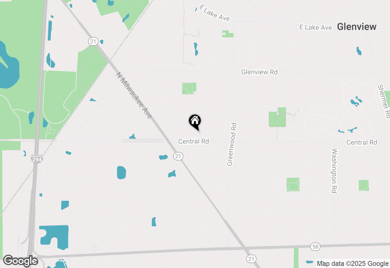 Map of 605 Revere Road, Glenview, IL 60025