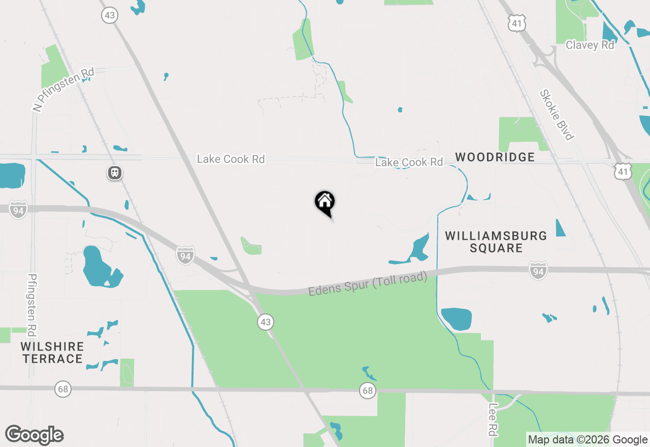 Map of 1744 Walnut Circle, Northbrook, IL 60062