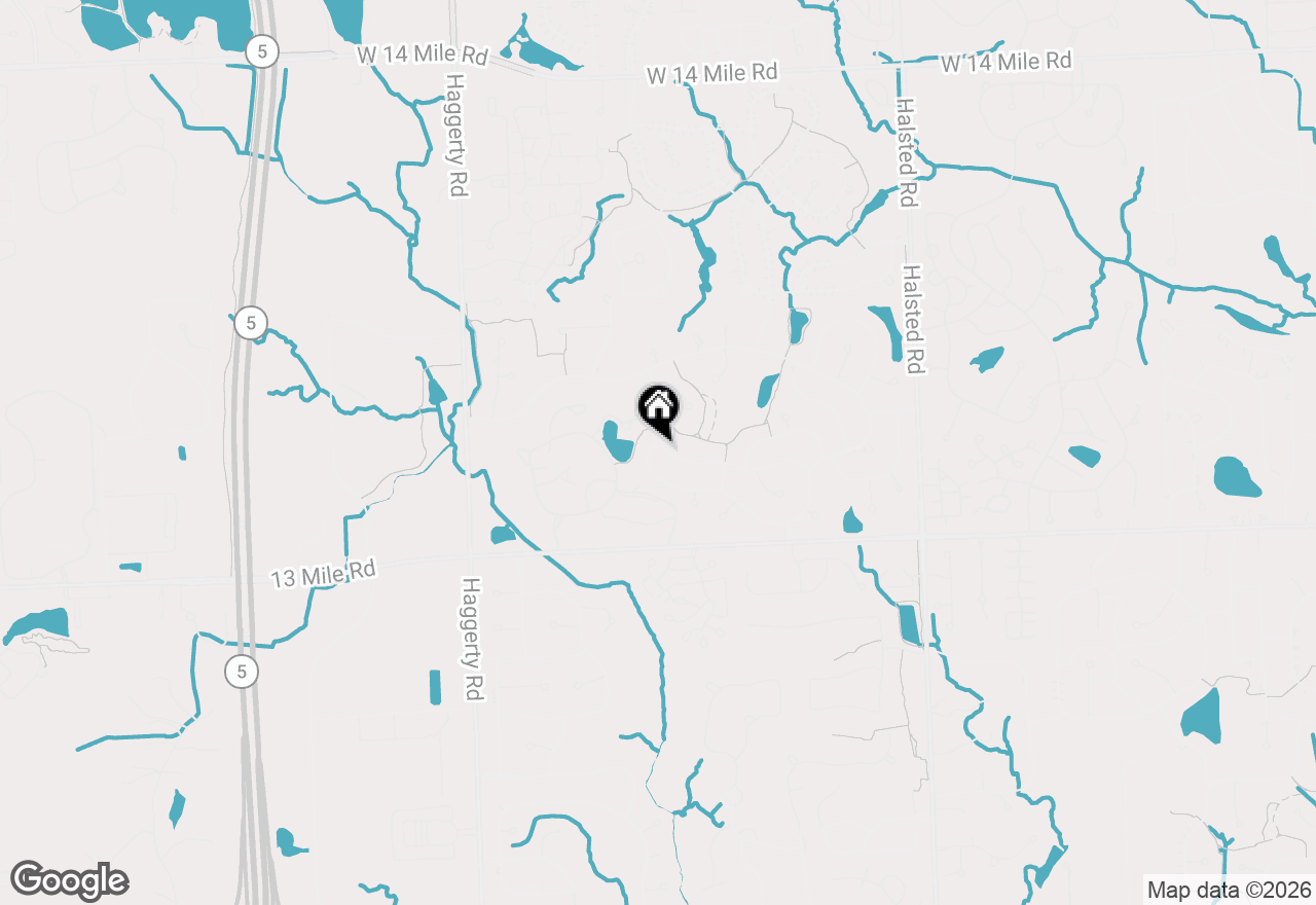 Map of 38275 Fleetwood Drive, Farmington Hills, MI 48331